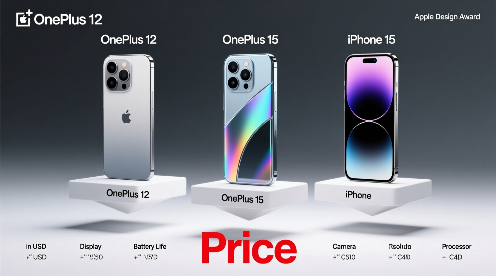 What is the price of OnePlus 15 Which is best, OnePlus 12 or iPhone 15?